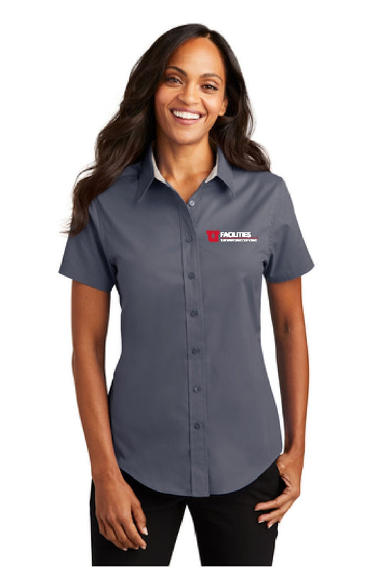 Port Authority Women's S/S Easy Care Twill
